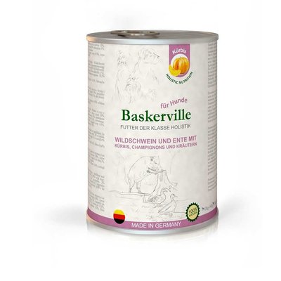 Вологий корм Baskerville Holistic 400 г консерву кабана/качка/гарбуз для собак (4250231541834) 300049 фото