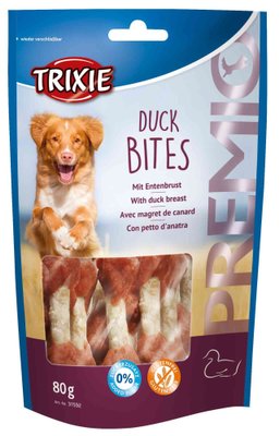 Ласощі Trixie Duck Bites качка 80г для собак (4011905315928) 301335 фото