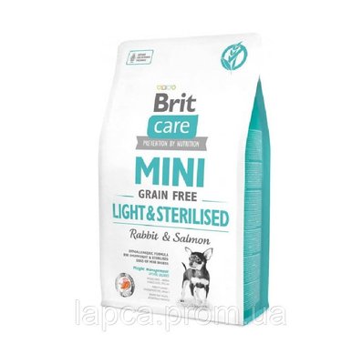 Сухий корм Brit Care GF Mini Liгht&Sterilised 2 кг (д/собак малих порід) контроль ваги (8595602521067) 300679 фото