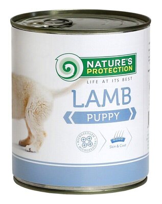 Вологий корм для цуценят всіх порід з ягнятиною Nature's Protection Puppy Lamb 400г (4771317246271) 70174756 фото