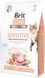 Сухий корм Brit Care Cat GF Sensitive HDigestion and Delicate Taste, 2кг (для вибагливих кішок) 302403 фото 1