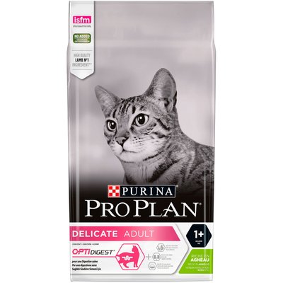 Сухий корм PRO PLAN Delicate Adult 1+ для котів з чутливою травною системою, з ягням 1,5 кг (7613035846685) 300400 фото