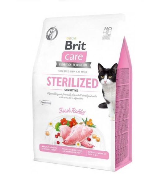 Сухой корм Brit Care Cat GF Sterilized Sensitive 2 кг. (8595602540761) 301178 фото