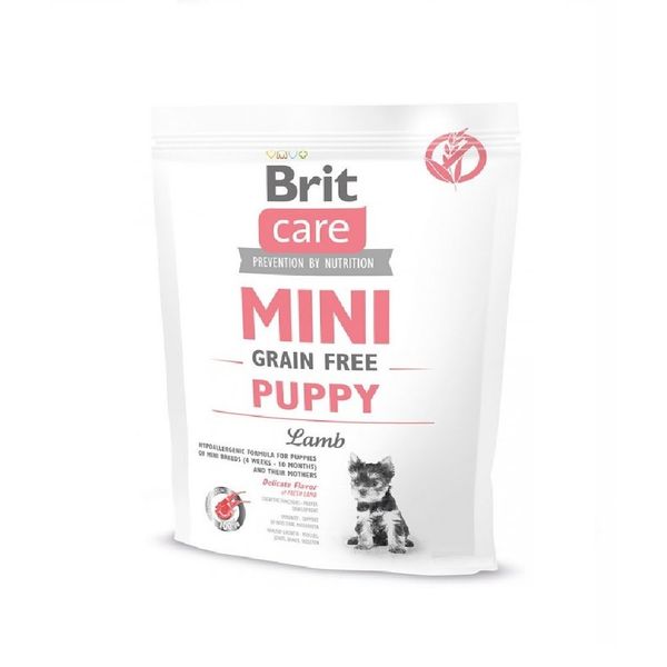 Сухий корм Brit Care GF Mini Puppy 400 г Lamb (для цуценять малих порід) ягня (8595602520145) 301179 фото