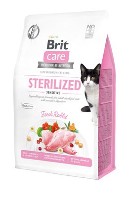 Сухой корм Brit Care Cat GF Sterilized Sensitive, 400 г. 301897 фото