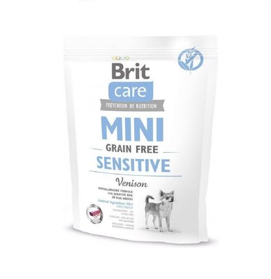 Сухий корм Brit Care GF Mini Sensitive 400г для собак малих порід з чутливим травленням (8595602520176) 301913 фото