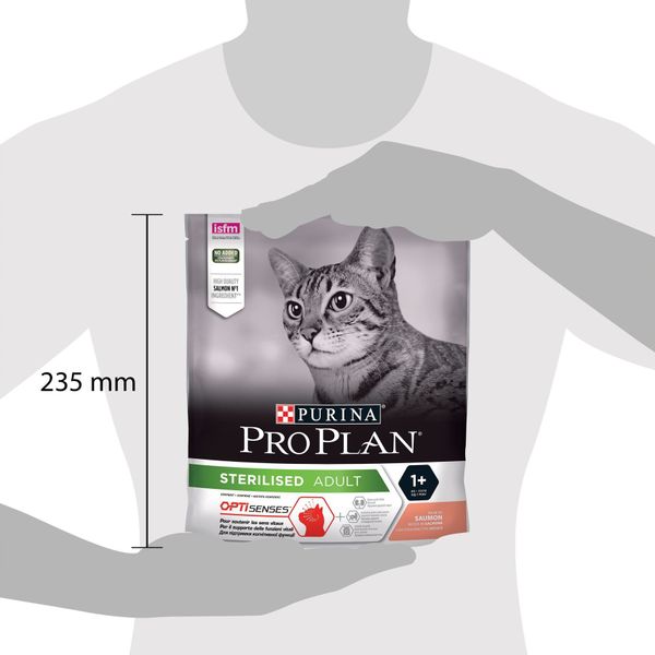 Сухий корм PRO PLAN Sterilised Adult 1+ для стерилізованих котів, з лососем 400 г (7613036544832) 300407 фото