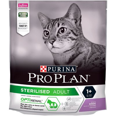 Сухий корм PRO PLAN Sterilised Adult 1+ для стерилізованих котів, з індичкою 400 г (7613033564673) 300406 фото