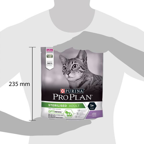 Сухий корм PRO PLAN Sterilised Adult 1+ для стерилізованих котів, з індичкою 400 г (7613033564673) 300406 фото