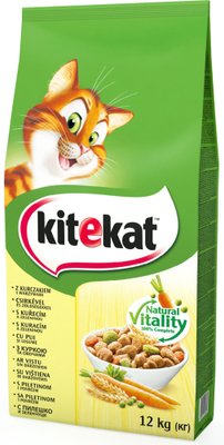 Сухий корм Kitekat курка овочі 12кг для котів (5900951013072) 300535 фото