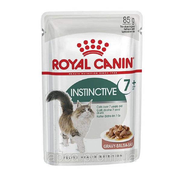 Вологий корм Royal Canin Instinctive 7+ пауч 85г для котів (9003579310168) 300557 фото