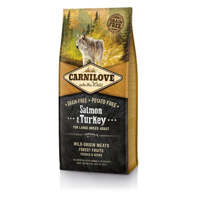 Сухий корм для дорослих собак великих порід Carnilove Salmon&Turkey Large Breed 12кг (8595602508945) 305223 фото