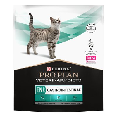 Сухий дієтичний корм PRO PLAN VETERINARY DIETS EN Gastrointestinal для кошенят, дорослих котів, хвороба ШКТ 400 г (7613035156371) 300972 фото