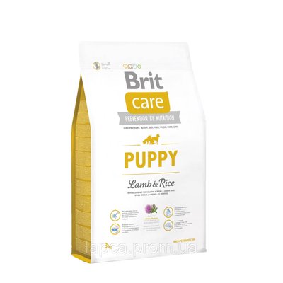 Сухий корм Brit Care Puppy Lamb and Rice 3 кг (д/цуценят) (8595602509805) 301371 фото