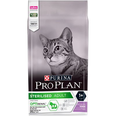 Сухий корм Pro Plan Sterilised Adult 1+ для стерилізованих котів, з індичкою 1,5 кг (7613033566592) 300403 фото