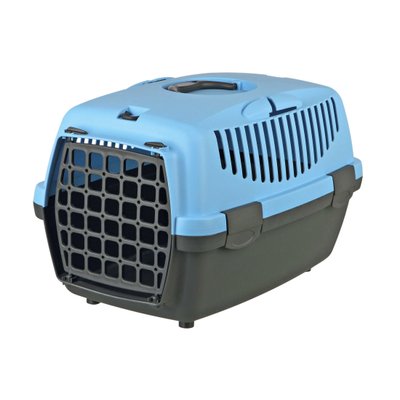 Переноска Trixie для собак та котів Capri 1 пластикова синя до 6кг XS 32*31*48см (4011905398129) 300946 фото