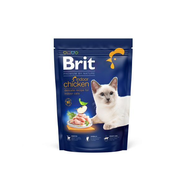 Сухой корм для кошек, живущих в помещении Brit Premium by Nature Cat Indoor с курицей 800 г (8595602553068) 304714 фото