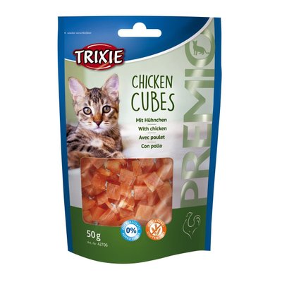 Ласощі Trixie для котів Тріксі Преміо "Chicken Cubes" курячі кубики 50г арт.42706 (4011905427065) 301407 фото