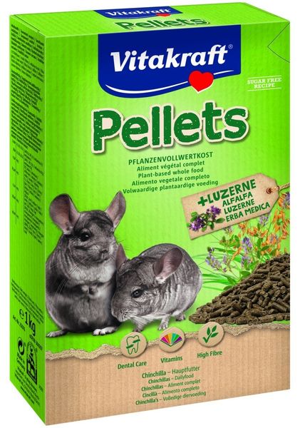 Корм для шиншил Vitakraft PELLETS 1 кг (4008239250766) 302167 фото