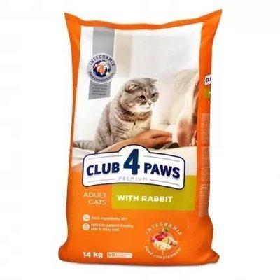 Сухий корм Club 4 Paws Premium для котів кролик 14 кг (4820083909153) 302778 фото