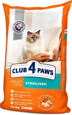 Сухой корм Club 4 Paws Premium для Стерилизованных кошек 14 кг (4820083909665) 300251 фото