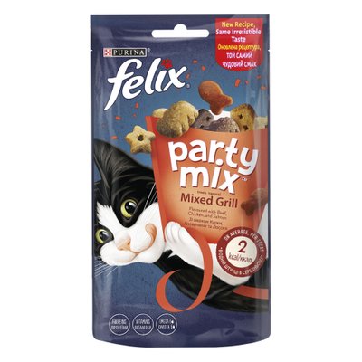 Ласощі Felix PARTY MIX Гриль Мікс 60г для котів (7613287631404) 301998 фото