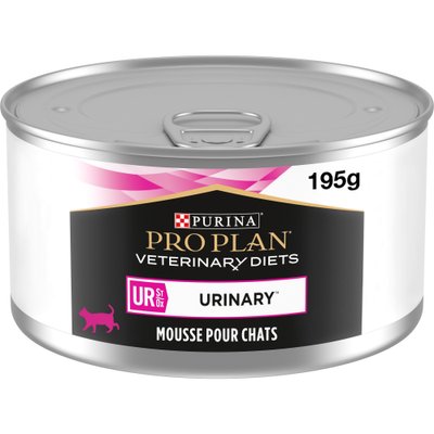 Вологий корм ProPlan Veterinary Diets UR Mousse Turkey Urinary індичка консерва 195г мус для котів (8445290093431) 302200 фото