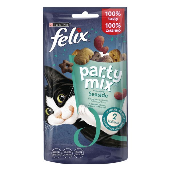 Лакомство Felix PARTY MIX Морской Микс 60г для кошек (7613287631435) 301999 фото