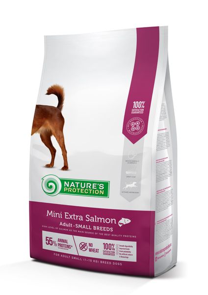 Сухий корм для дорослих собак малих порід з лососем Mini Extra Salmon Adult Small Breeds 2кг (4771317457370) 70174937 фото