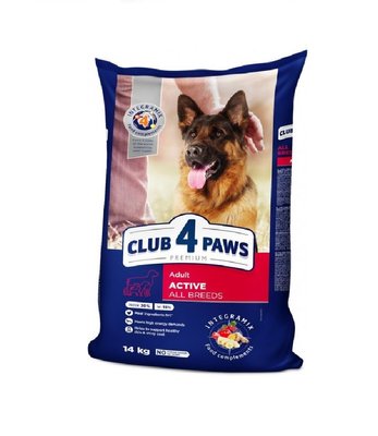 Сухий корм Club 4 Paws Актив для собак всіх порід 14 кг (4820083909559) 300924 фото