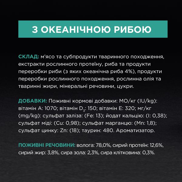 Влажный корм Pro Plan Delicate Nutrisavour пауч океаническая рыба 85г для кошек (7613287107664) 301036 фото