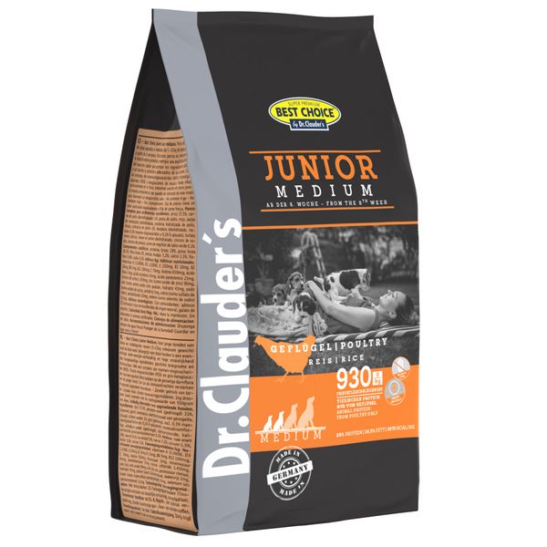 Сухий корм для собак Dr.Clauder’s Best Choice Junior Medium 350г (4014355342353) 34002035 фото