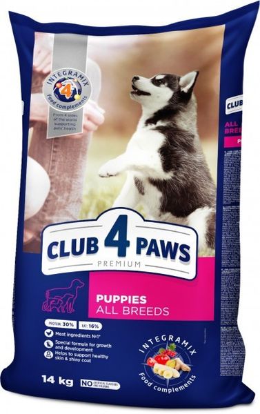 Сухий корм Club 4 Paws для собак курка цуценят 14 кг (4820083909696) 300257 фото