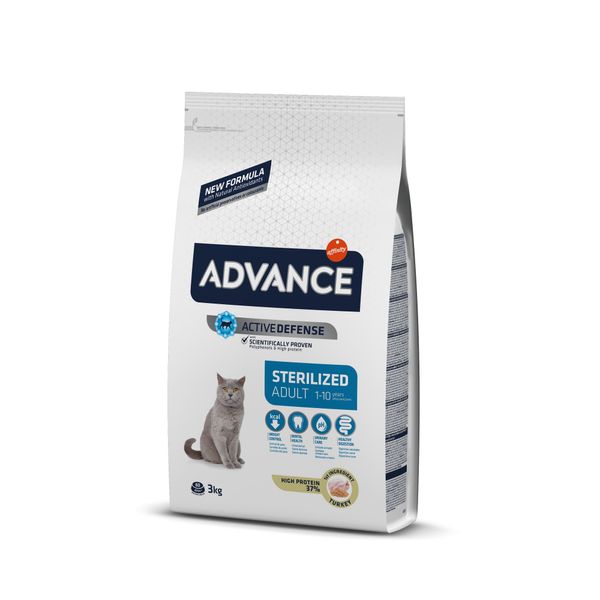 Сухий корм для стерилізованих котів та кішок Advance Sterilized 3 кг (8410650162270) 65838771 фото