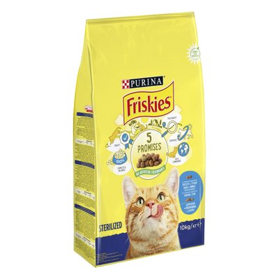 Сухой корм Friskies лосось/овощи 10кг для стерилизованных кошек (7613033205064) 300847 фото