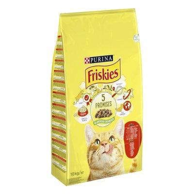 Сухой корм Friskies курица и овощи 10кг для кошек (5997204505101) 301564 фото