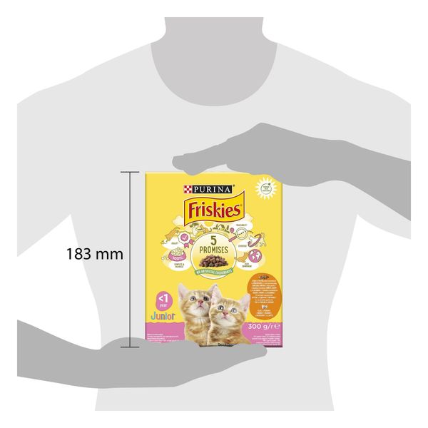 Сухий корм FRISKIES Junior для кошенят, з куркою, індичкою та овочами 300 г (7613031868360) 301565 фото