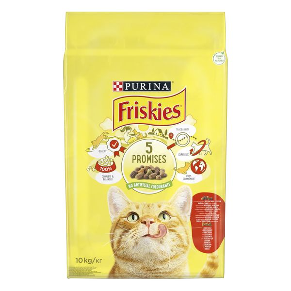 Сухой корм Friskies курица и овощи 10кг для кошек (5997204505101) 301564 фото