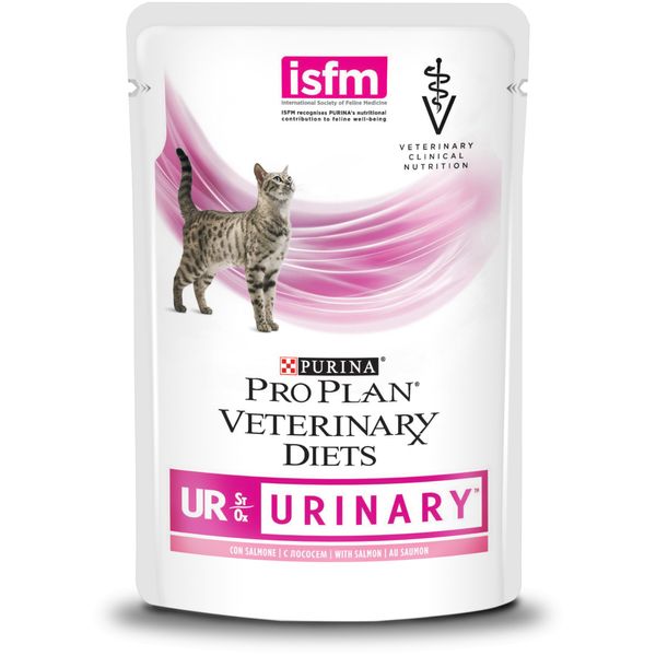 Вологий корм ProPlan Veterinary Diets UR пауч лосось 85г для котів (7613287023872) 301476 фото