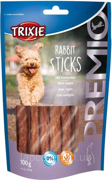 Ласощі Trixie палички Rabbit Sticks кролик 100гр для собак (4011905317090) 302014 фото