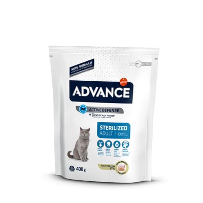 Сухий Корм Advance Cat Sterilized для стерилізованих котів з індичкою 0,4 кг (8410650160467) Арт.922227 65838768 фото