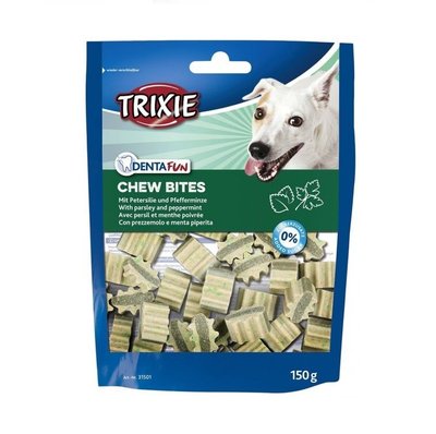Ласощі Trixie DentaFun Chew Bites 150г жувальні шматочки з петрушкою та м'ятою для собак (4053032002654) 301748 фото