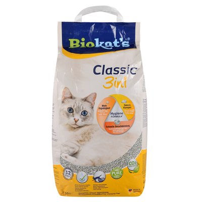 Наповнювач Biokats для котячого туалету Classic 3in1 10л (4002064613307) 305471 фото