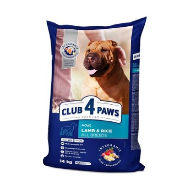 Сухий корм Club 4 Paws для собак Ягня-Рис 14 кг (4820083909573) 300922 фото