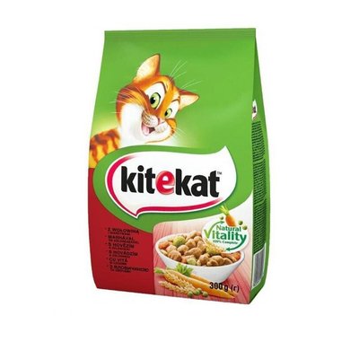 Сухий корм Kitekat яловичина овочі 300г для котів (5900951248818) 300956 фото