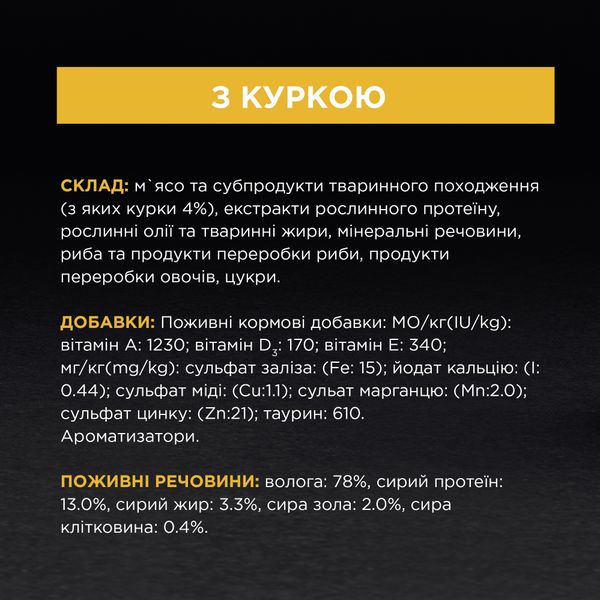 Влажный корм Pro Plan Sterilised Nutrisavour пауч курица 85г для кошек (7613036092852) 300428 фото