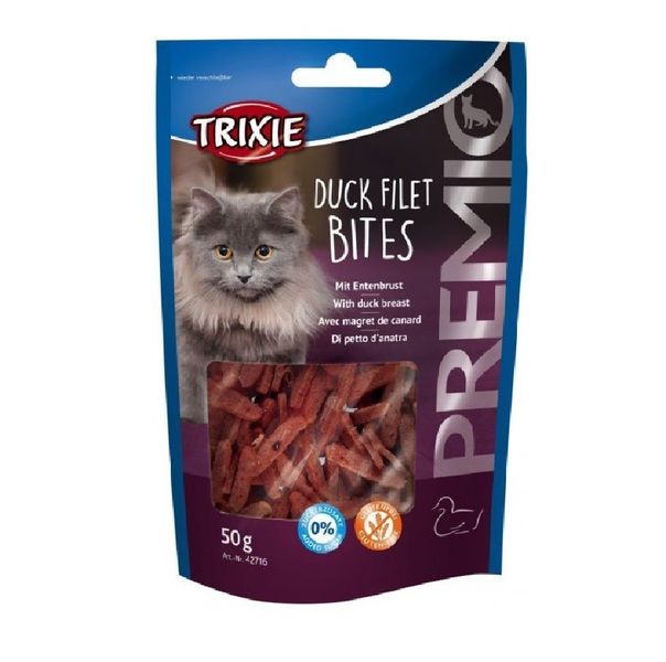 Лакомство Trixie Duck Filet Bites сушеное филе утки 50г для кошек (4011905427164) 301120 фото