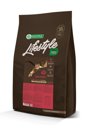 Сухий беззерновий корм для літніх котів лососем Lifestyle Grain Free Salmon Senior Cats 7кг (4771317459572) 70174951 фото