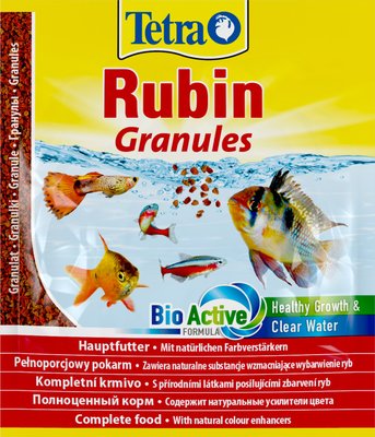 Корм Tetra гранули для акваріумних рибок Тетра Рубін Гранули для забарвлення 15г (4004218193765) 305392 фото
