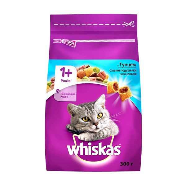 Сухий корм Whiskas тунець 300г для котів (5900951014093) 300536 фото